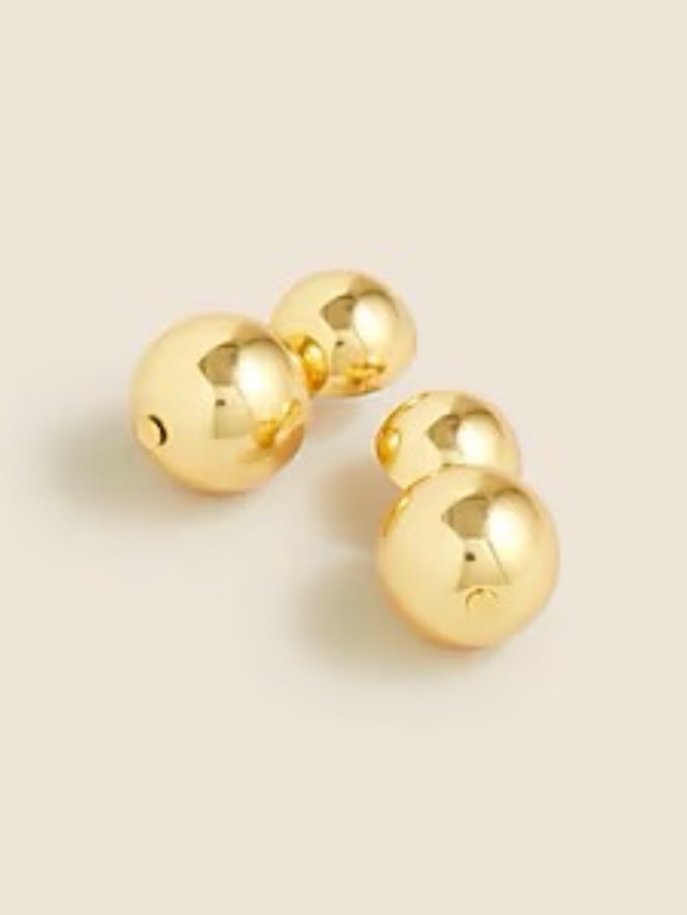 J.Crew Metallic Ball Earrings Gold Women's